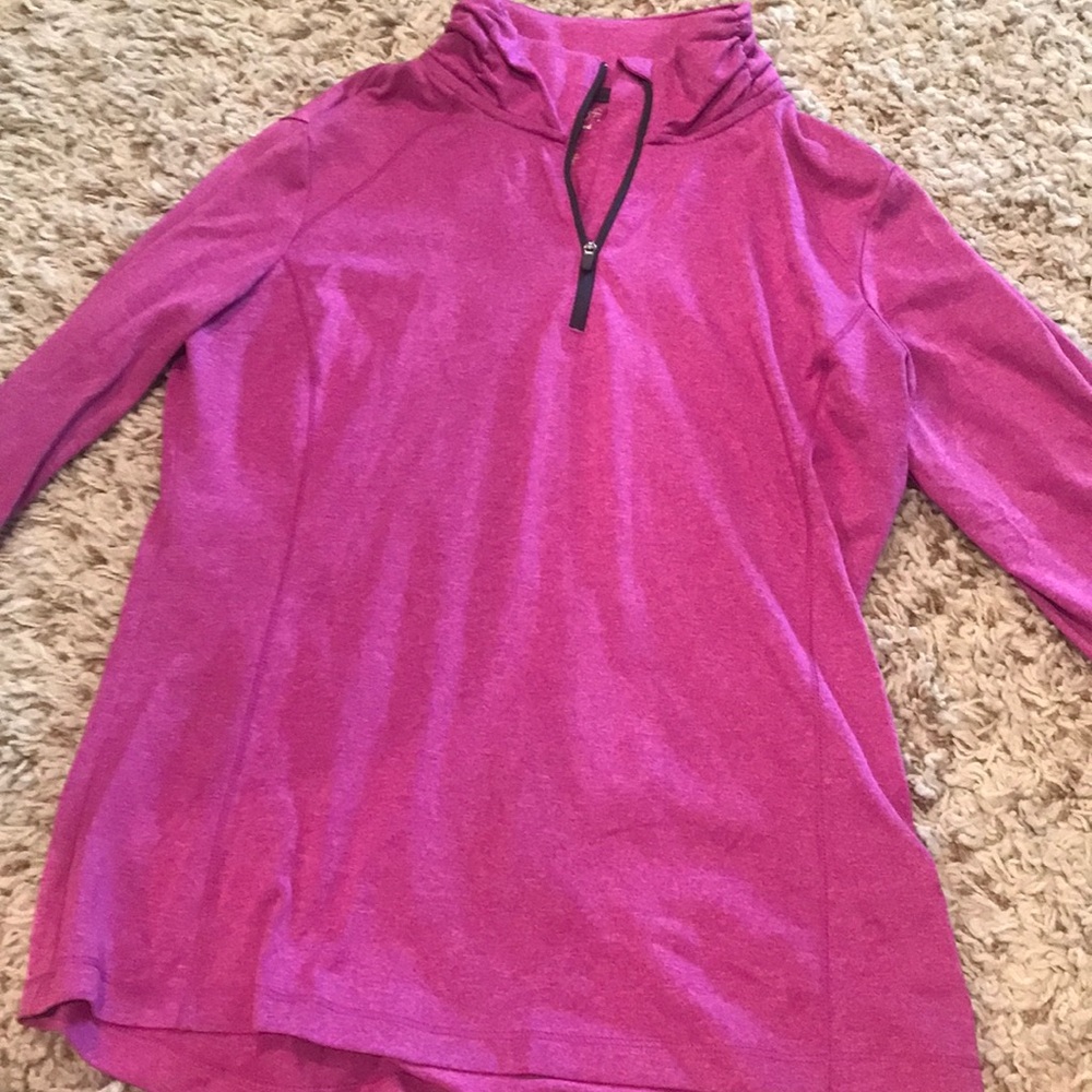 Long sleeve pink athletic jacket
